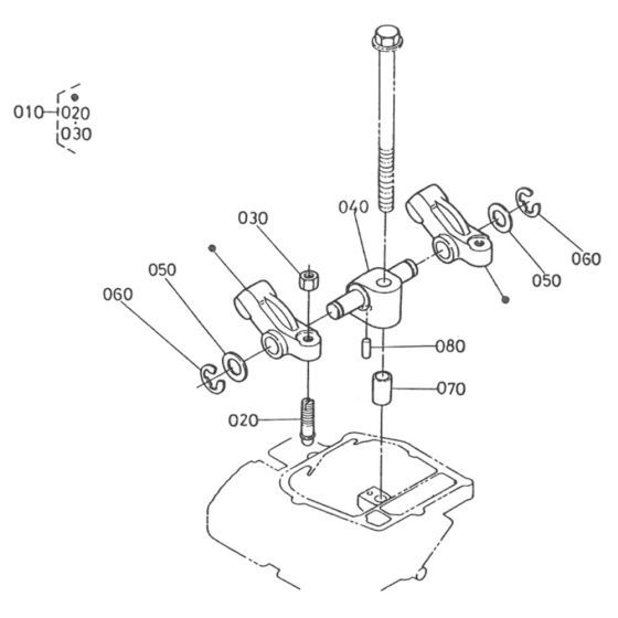 Rocker Arm Assembly for Kubota
