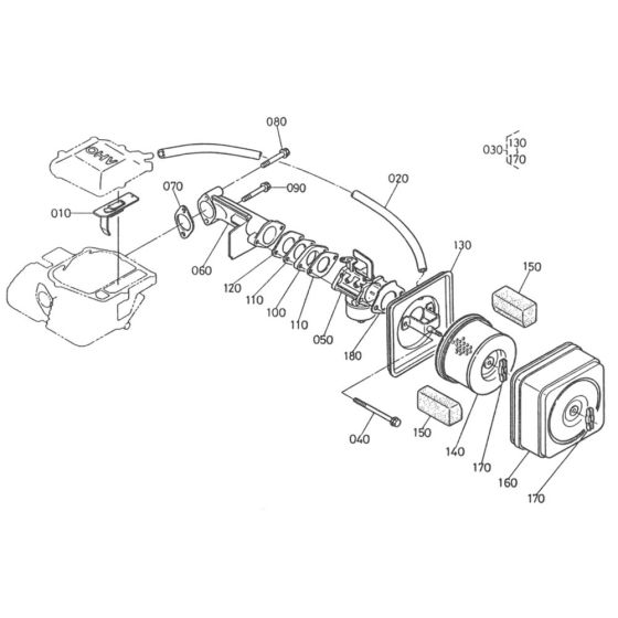 Breather Assembly for Kubota