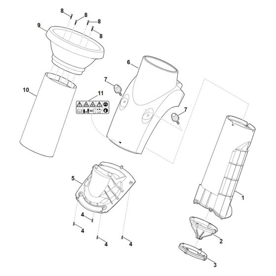 Funnel for Stihl Shredder