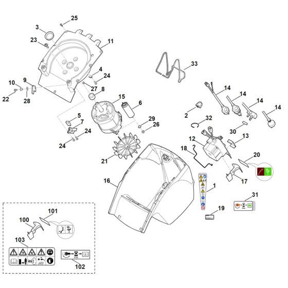 Motor Housing for Stihl Shredder