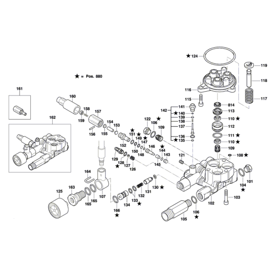 High Pressure Cleaner Assembly for Bosch GHP 5-75 X