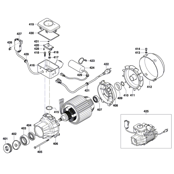 High Pressure Cleaner Assembly for Bosch GHP 5-75 X