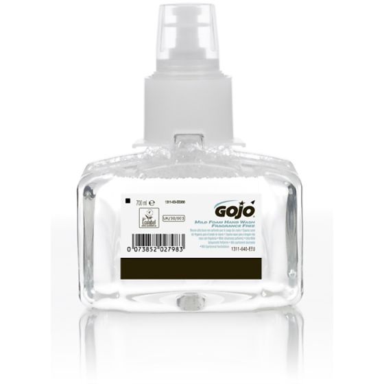 GOJO Antimicrobial Hand Wash LTX Re-Fill Bottle Soap Fragrance free 1200 ml