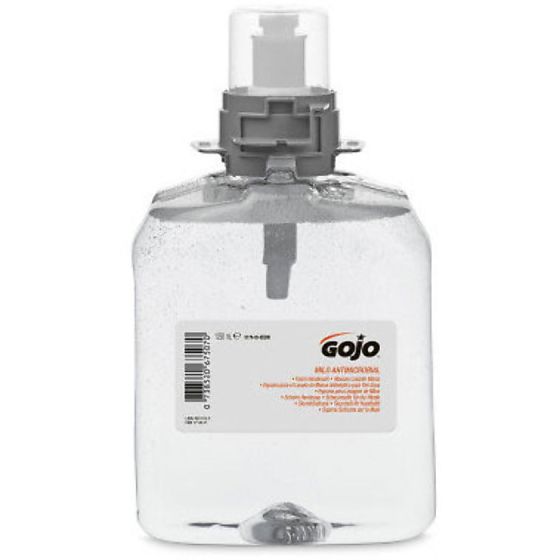 Mild Antimicrobial Hand Wash Dispenser GOJO Foam Soap holds 1250ml White