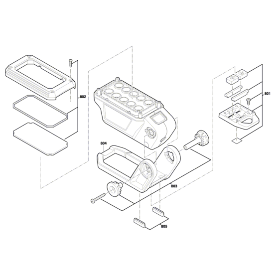 Hw Battery Lamp Assembly for Bosch GLI 12V-330