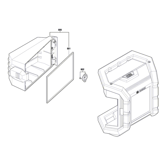 Cordless Torch Assembly for Bosch GLI 18V-1200 C