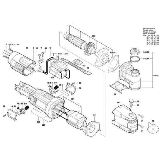 Multipurpose tool Assembly for Bosch GOP 55-36