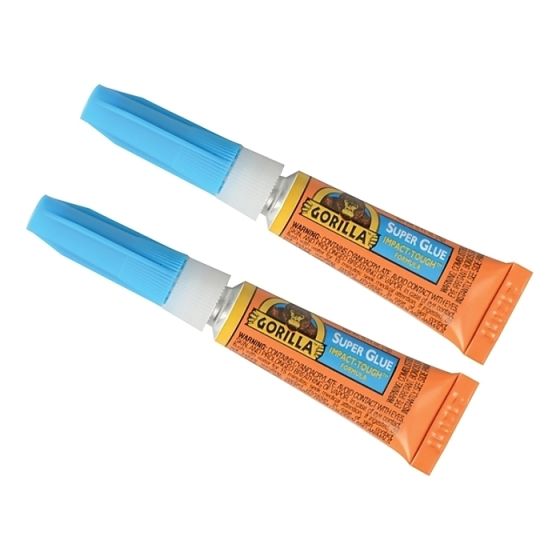 Super Glue 3g Tubes for Universal Use - Gorilla 2 Pack