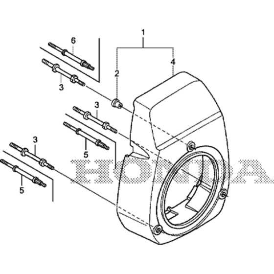 Fan Cover Assembly for Honda GS190A (GCACA) Engines