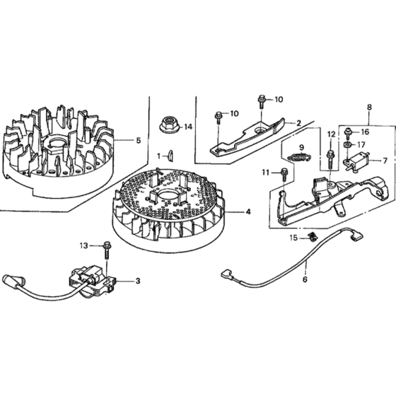 Flywheel Assembly for Honda GSV160A (GJABA) Engines