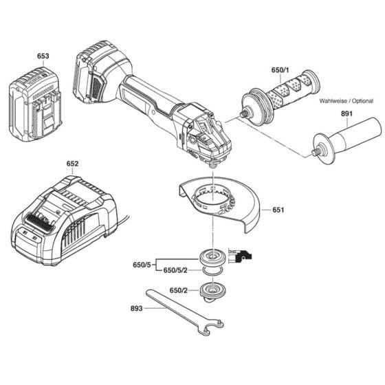 Main Assembly for Bosch Grinders
