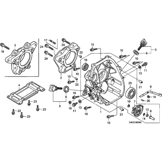 Crankcase Cover Assembly for Honda GX100U (GCAGK) Engines