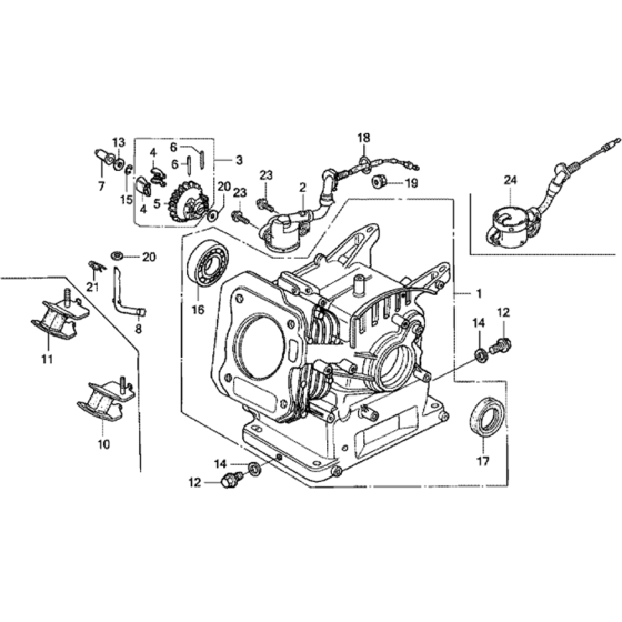 Cylinder Barrel Assembly for Honda GX160K1 (GC02) Engines