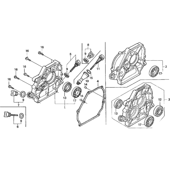 Crankcase Cover Assembly for Honda GX160K1 (GCAAK) Engines