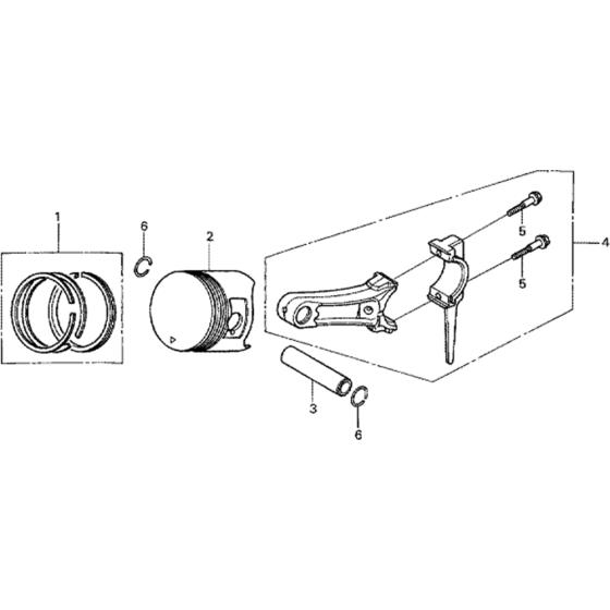 Piston Assembly for Honda GX160K1 (GCAAK) Engines