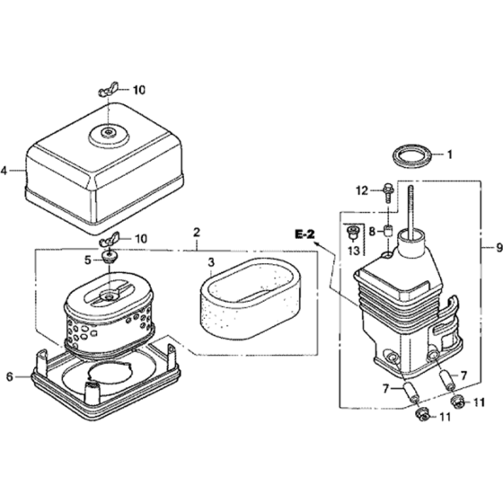 Air Cleaner Assembly for Honda GX160K1 (GCAAK) Engines