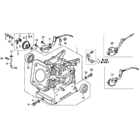 Cylinder Barrel Assembly for Honda GX160T1 (GCABT) Engines