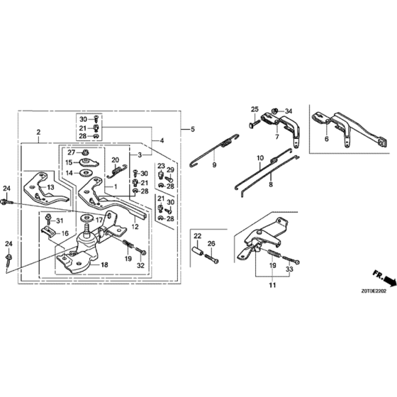 Control Assembly for Honda GX160T2 (GCBRT) Engines