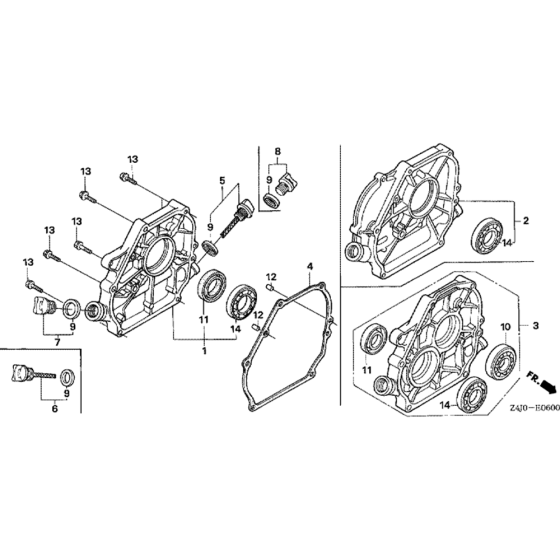 Crankcase Cover Assembly for Honda GX160U1 (GCACK) Engines