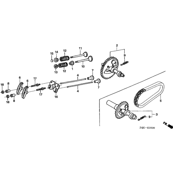 Camshaft Assembly for Honda GX160U1 (GCACK) Engines