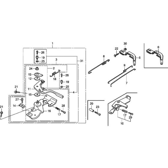 Control Assembly for Honda GX160UT1 (GCAFT) Engines