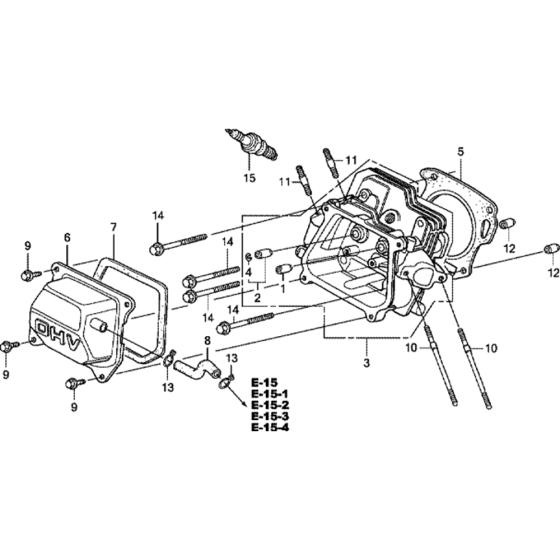 Cylinder Head Assembly for Honda GX200 GDAB Engines