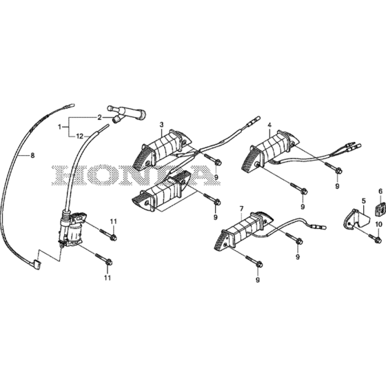 Ignition Coil Assembly for Honda GX200H Engines