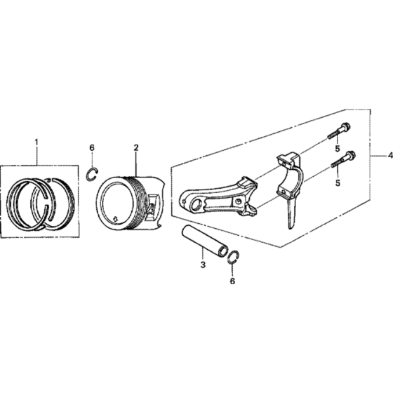 Piston Assembly for Honda GX200T2  Engines