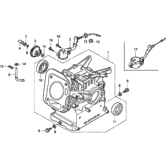 Cylinder Barrel Assembly for Honda GX200U Engines