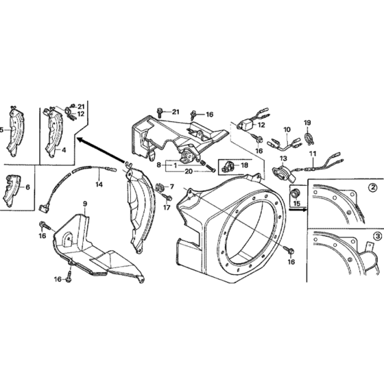 Fan Cover Assembly for Honda GX200U Engines