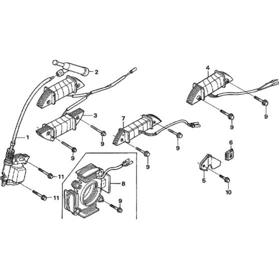 Ignition Coil Assembly for Honda GX200U Engines