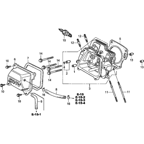 Cylinder Head Assembly for Honda GX200UT Engines