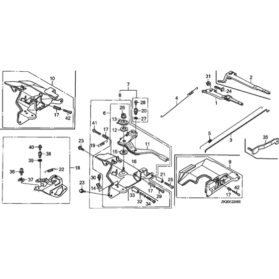 Control Assembly for Honda GX240K1-GC04 Engines