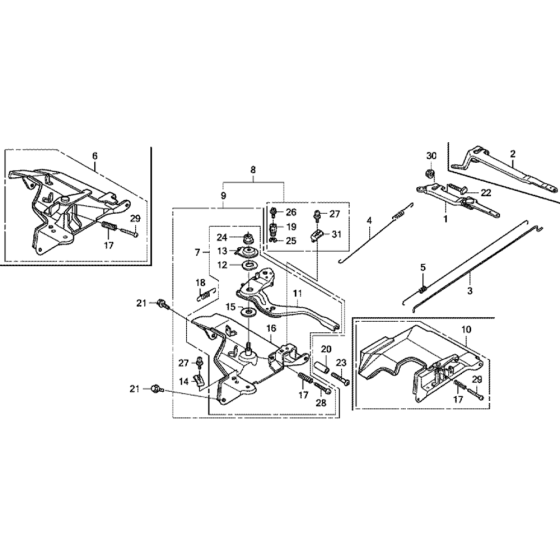 Control Assembly for Honda GX240U1 Engines