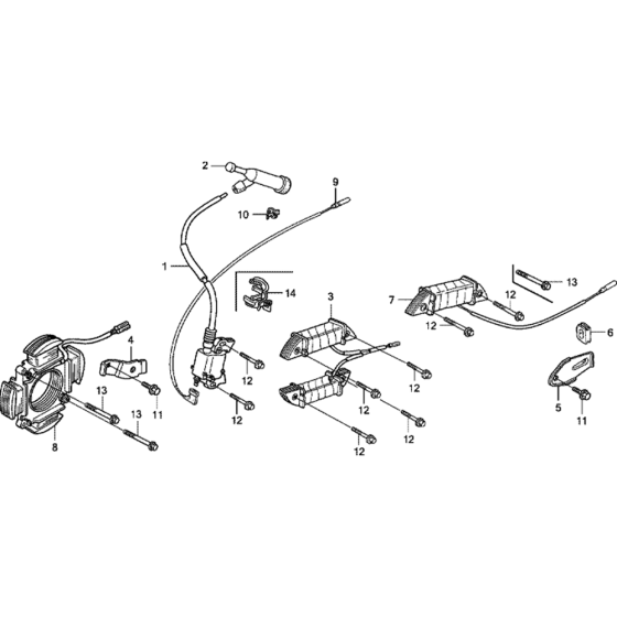 Ignition Coil -1 Assembly for Honda GX240UT1 Engines