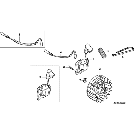 Flywheel Assembly for Honda GX25 (GCABM) Engines