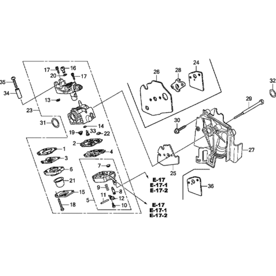 Carburettor Assembly for Honda GX25T (GCAPT) Engines