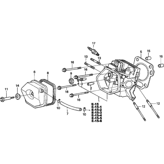 Cylinder Head Assembly for Honda GX270 (GCAB) Engines