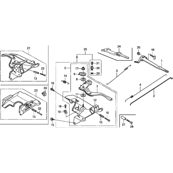 Control Assembly for Honda GX270H (GCADH) Engines