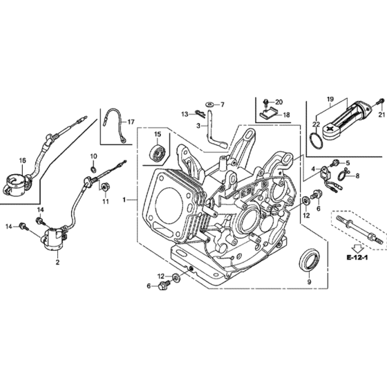 Cylinder Barrel Assembly for Honda GX270T2 (GCBHT) Engines