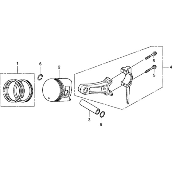 Piston Assembly for Honda GX270U (GCALK) Engines