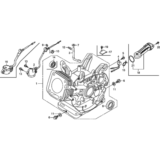 Cylinder Barrel Assembly for Honda GX270UT2  (GCBGT) Engines