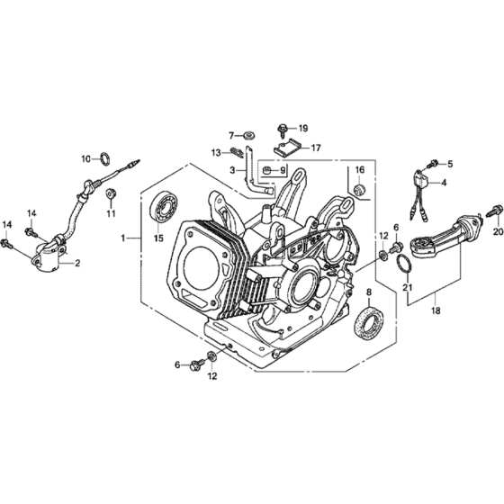 Cylinder Barrel Assembly for Honda GX340UT1 (GCAVT) Engines