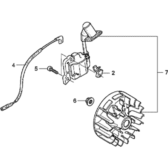 Flywheel Assembly for Honda GX35 (GCACM) Engines