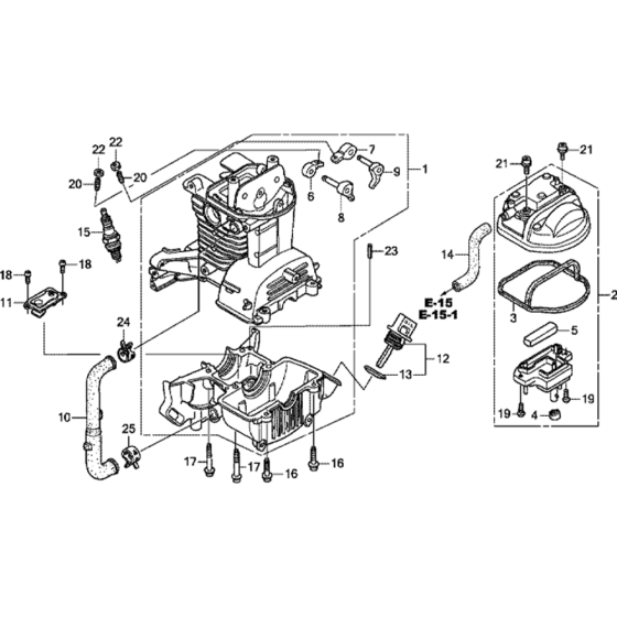 Crankcase Set Assembly for Honda GX35NT (GCACM) Engines