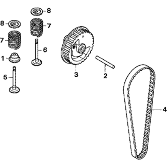 Camshaft Pulley Assembly for Honda GX35T (GCACM) Engines