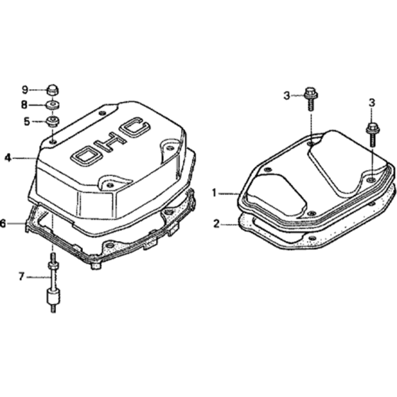 Cylinder Head Cover Assembly for Honda GX360K1 (GA01) Engines