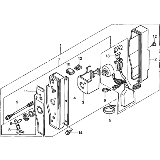 Control Box Assembly for Honda GX360K1 (GA01) Engines