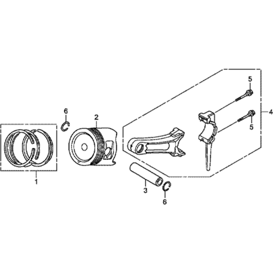 Piston Assembly for Honda GX390H1 (GCAFH) Engines