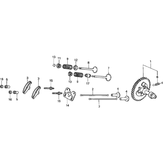 Camshaft Assembly for Honda GX390K1 (GDAF) Engines up to S/N 2391939